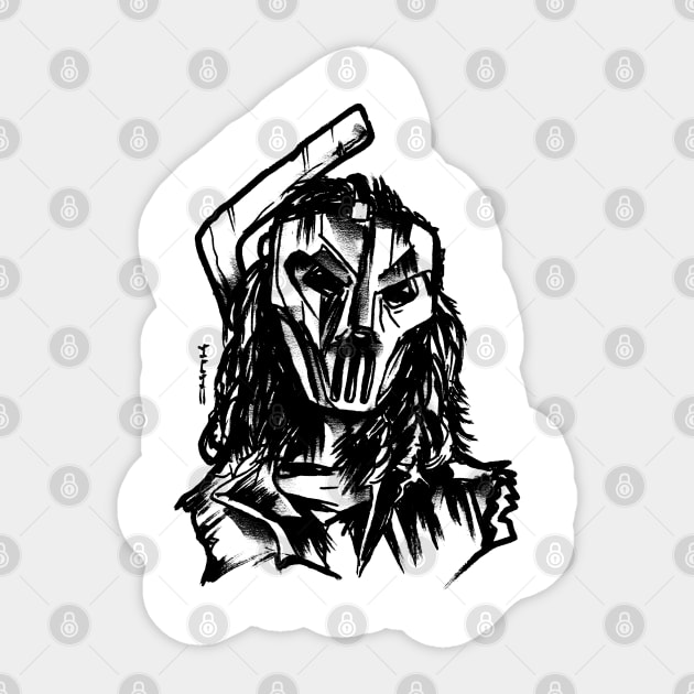 Casey Jones Hockey Mask Original TMNT Sticker by sketchnkustom